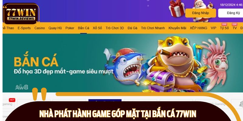 Sảnh game quy tụ nhiều nhà phát hành danh tiếng